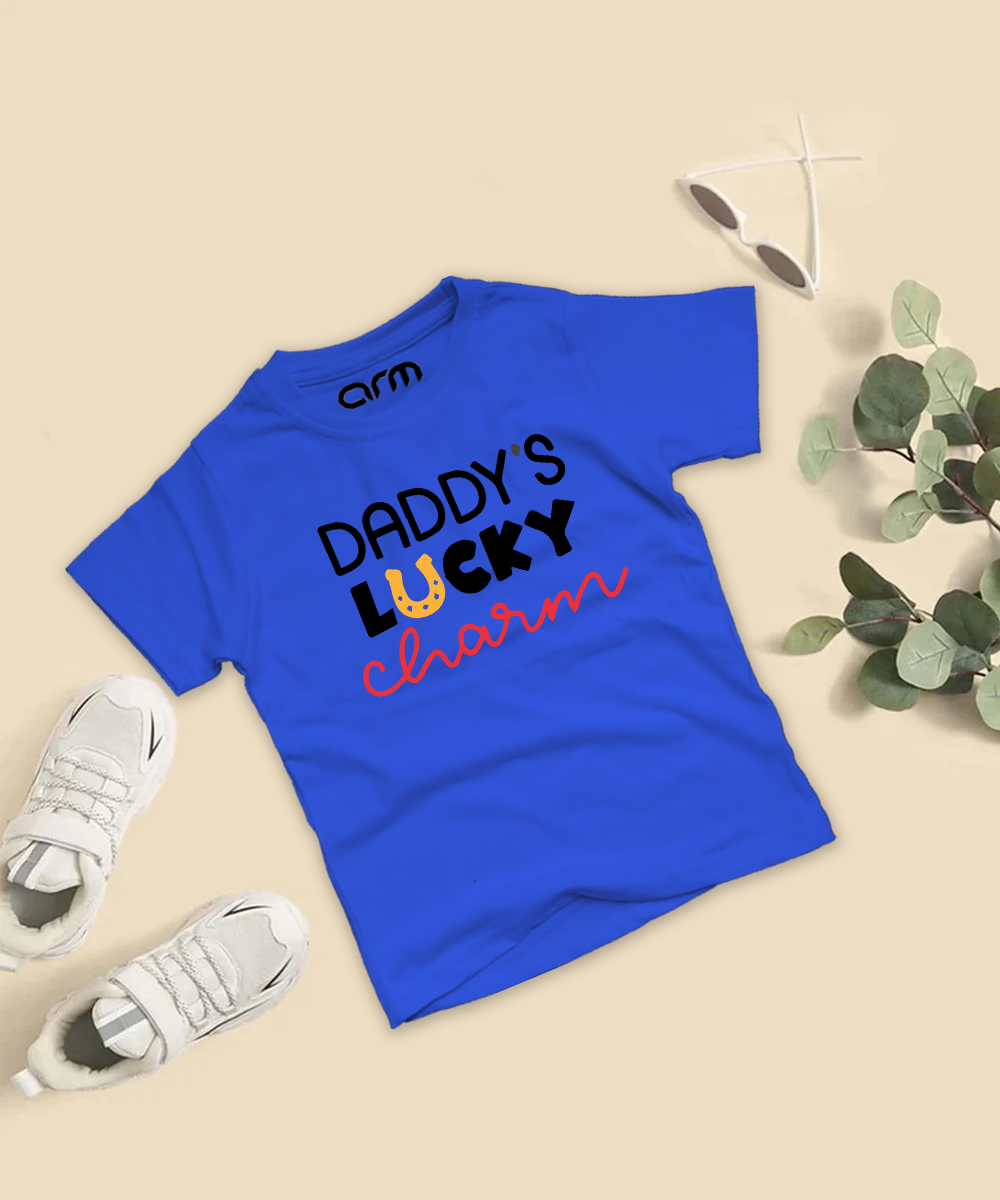 Daddys Lucky Charm T-Shirt For Kids