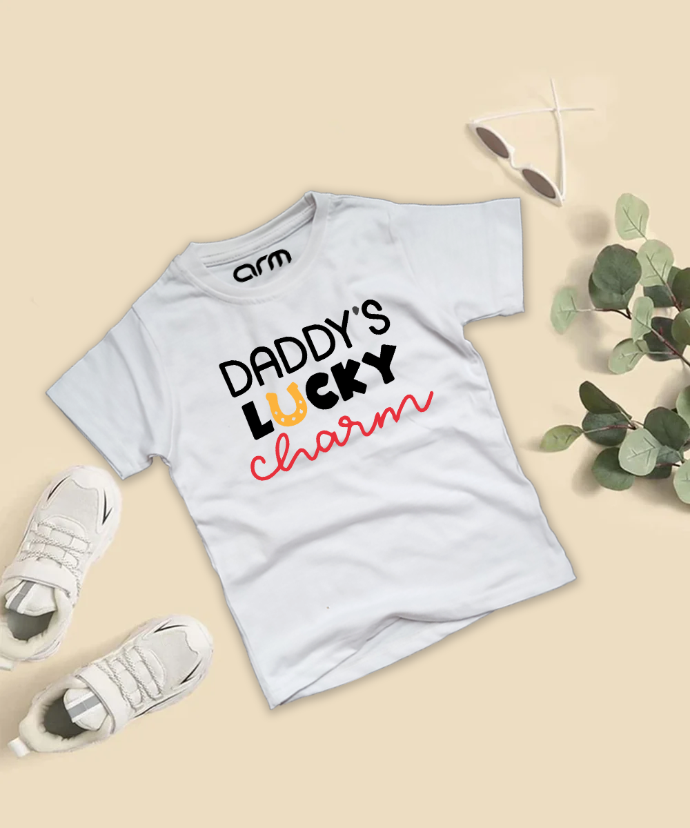 Daddys Lucky Charm T-Shirt For Kids