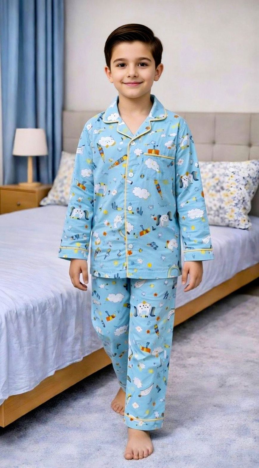 Daydreamer Blue Night Suit For Kids