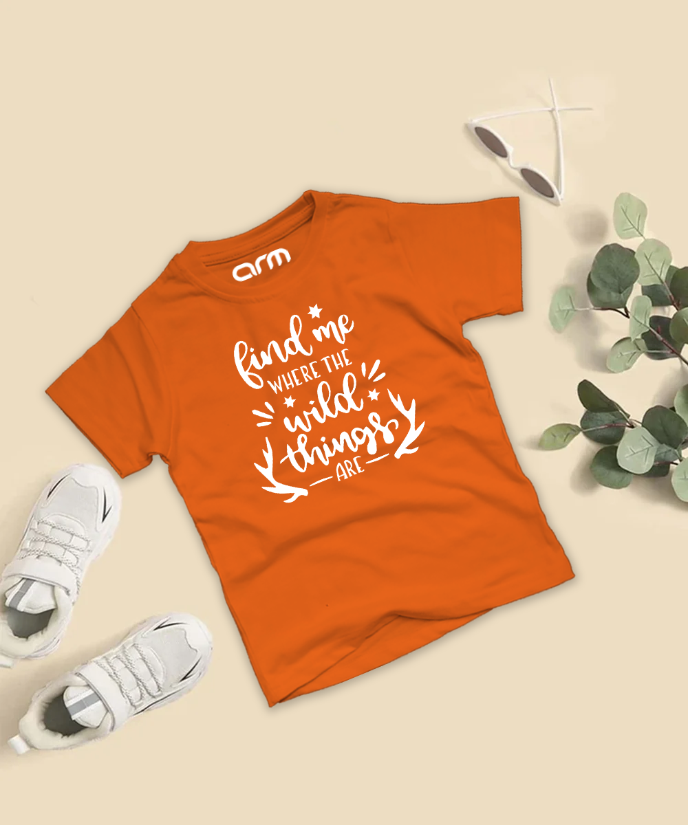 Find Me Where The Wild Things Are T-Shirt For Kids