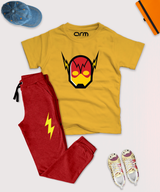 Flash Face Tee & Trouser for Kids