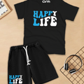 Happy Life T-Shirt & Short Set