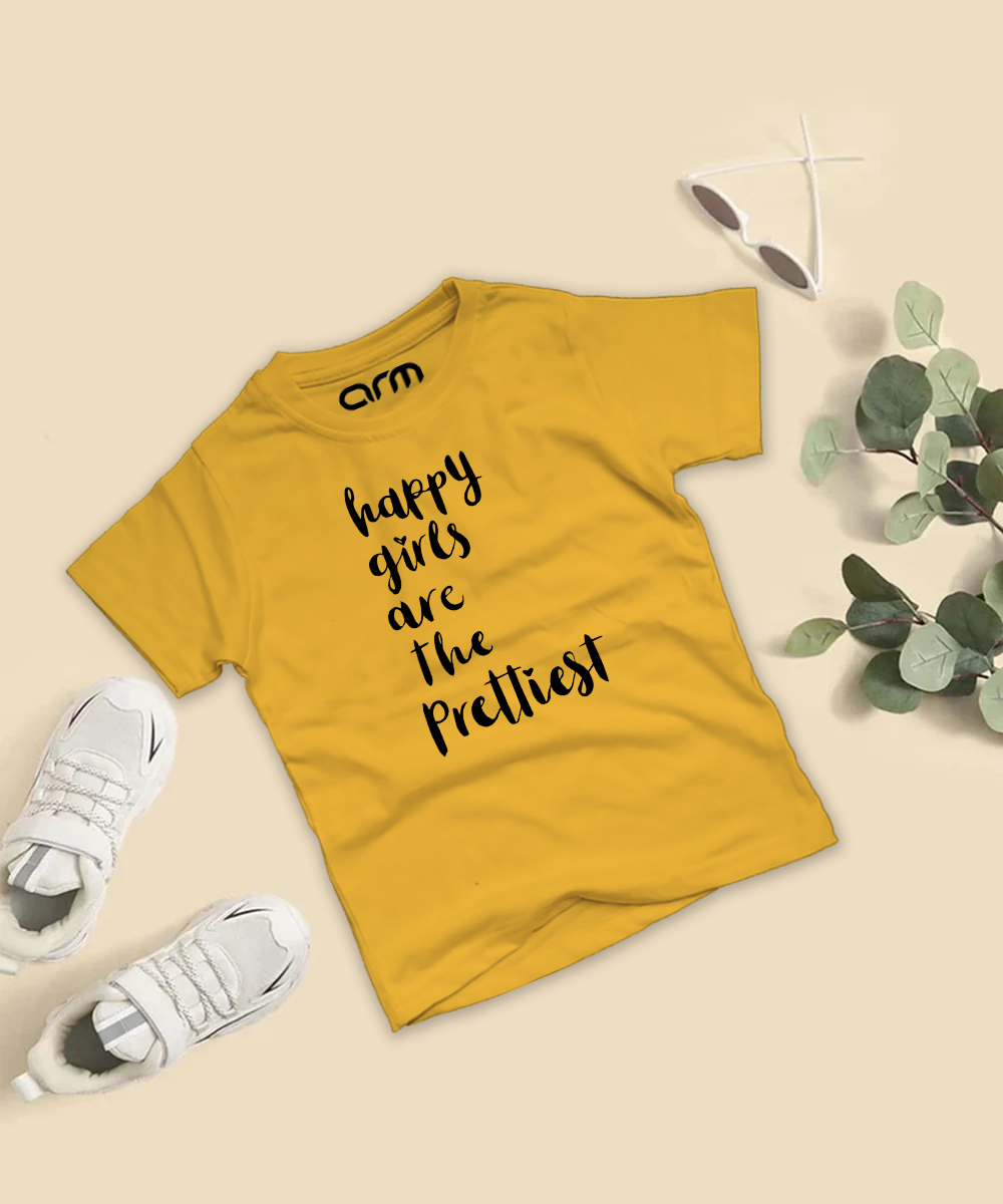 Happy Girls Are The Prettiest T-Shirt For Kids