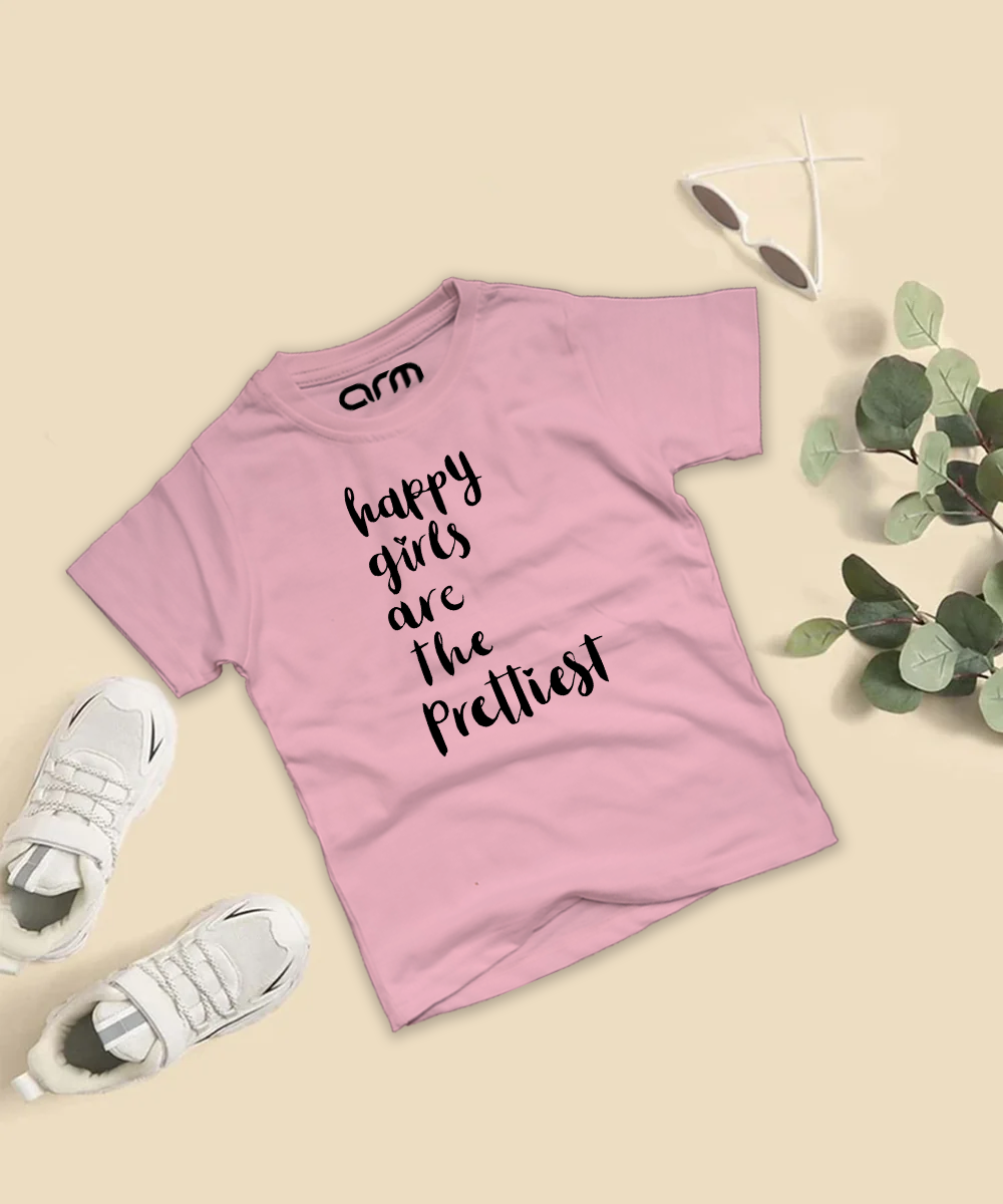 Happy Girls Are The Prettiest T-Shirt For Kids