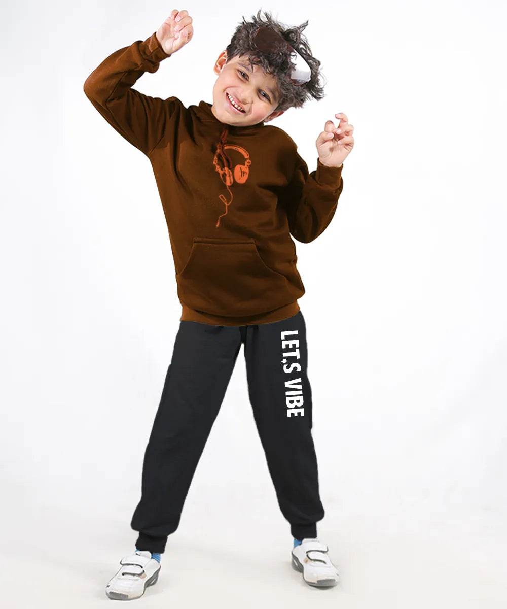 Headphone Kids Hoodie Set