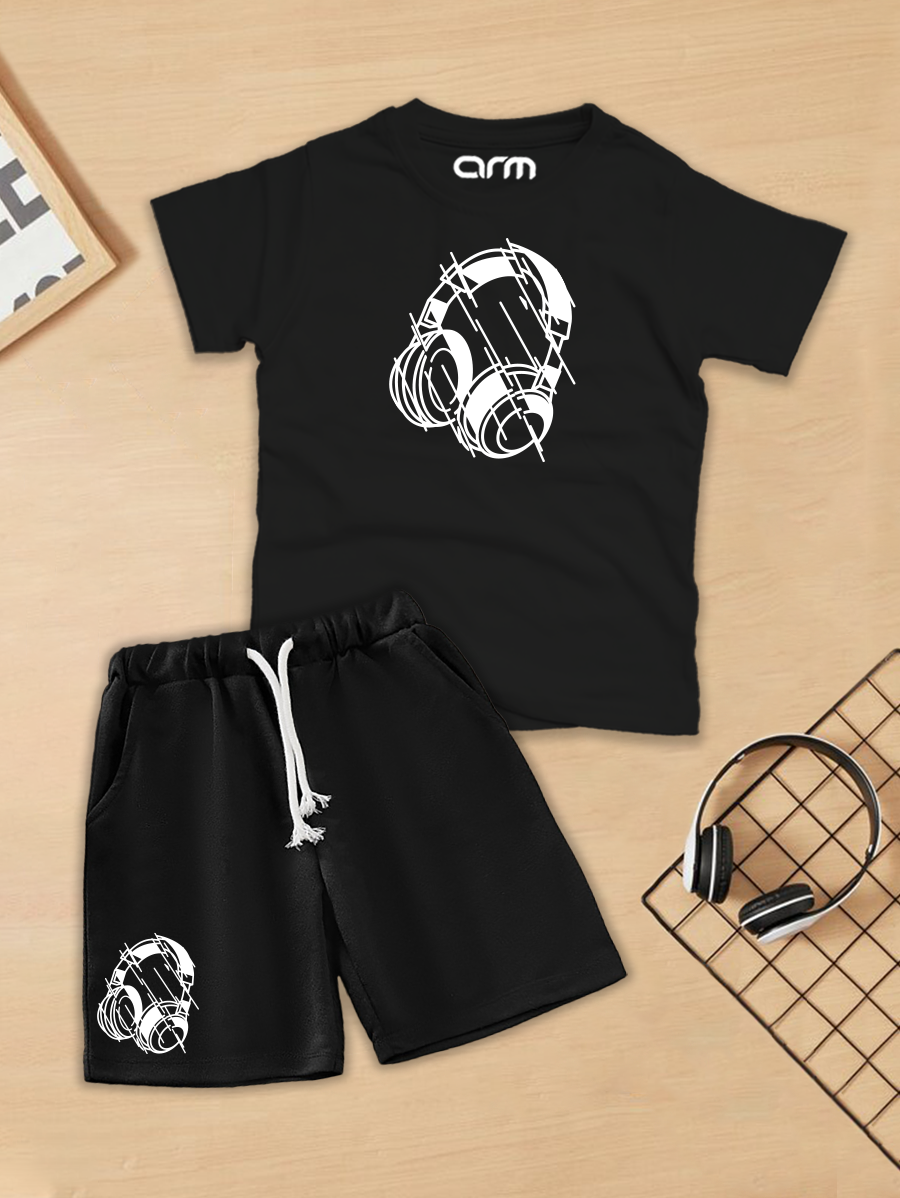 Headphone T-Shirt & Short Set