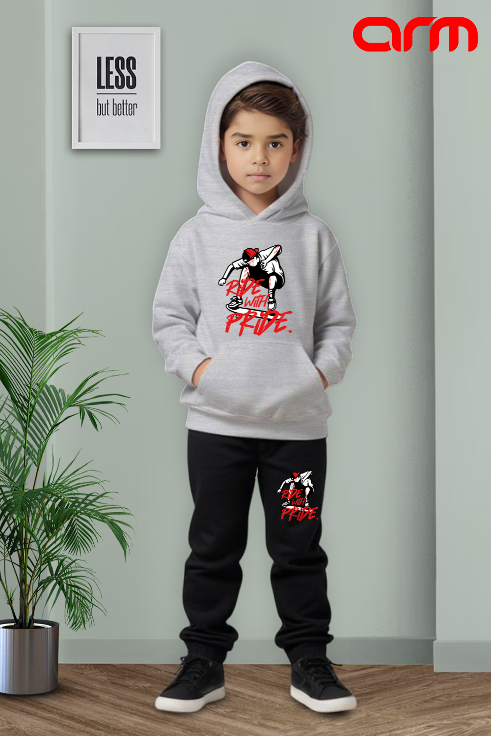 Ride with Pride Kids Hoodie Set