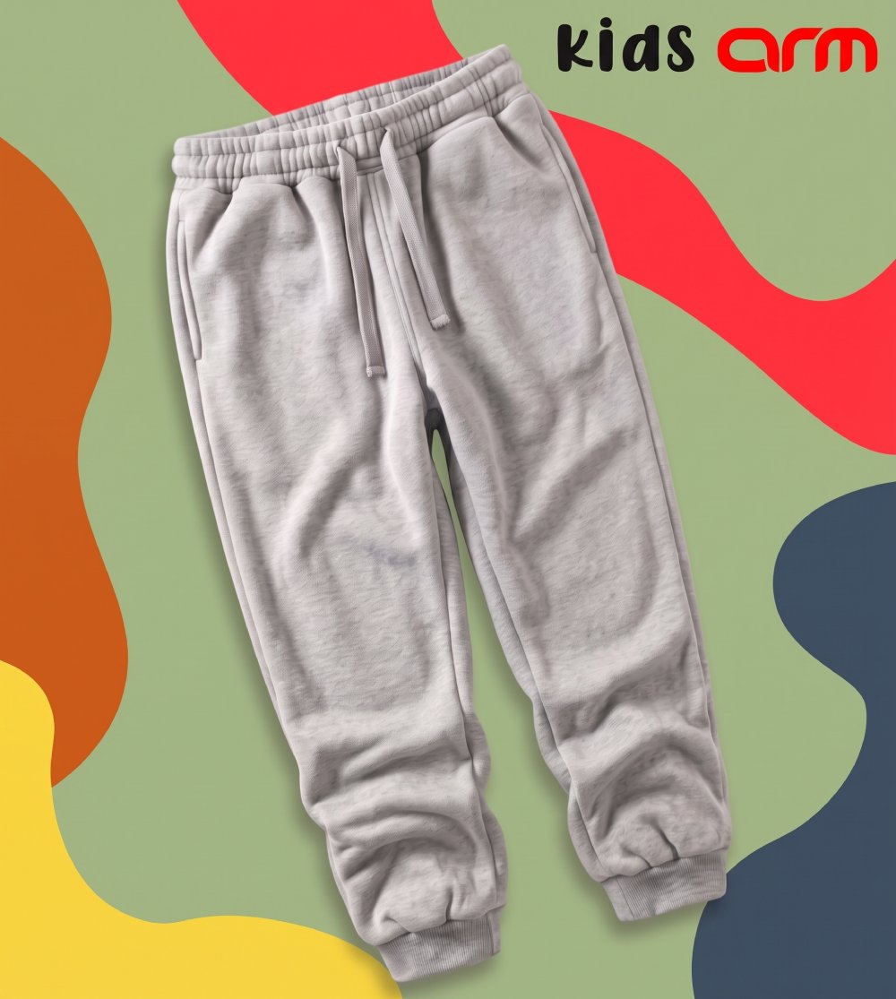 Basic Heather Gray Winter Trouser for Kids