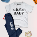 Hello Baby Tee & Trouser for Kids