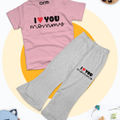 I Love Mommy Tee & Trouser for Kids