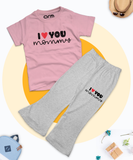 I Love Mommy Tee & Trouser for Kids