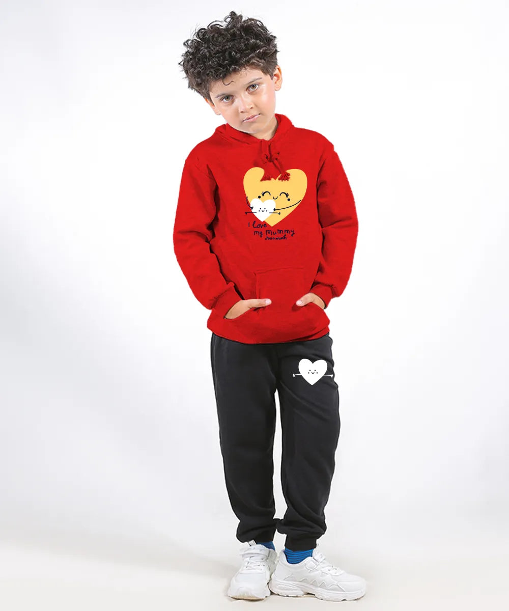 I Love Mummy Kids Hoodie Set