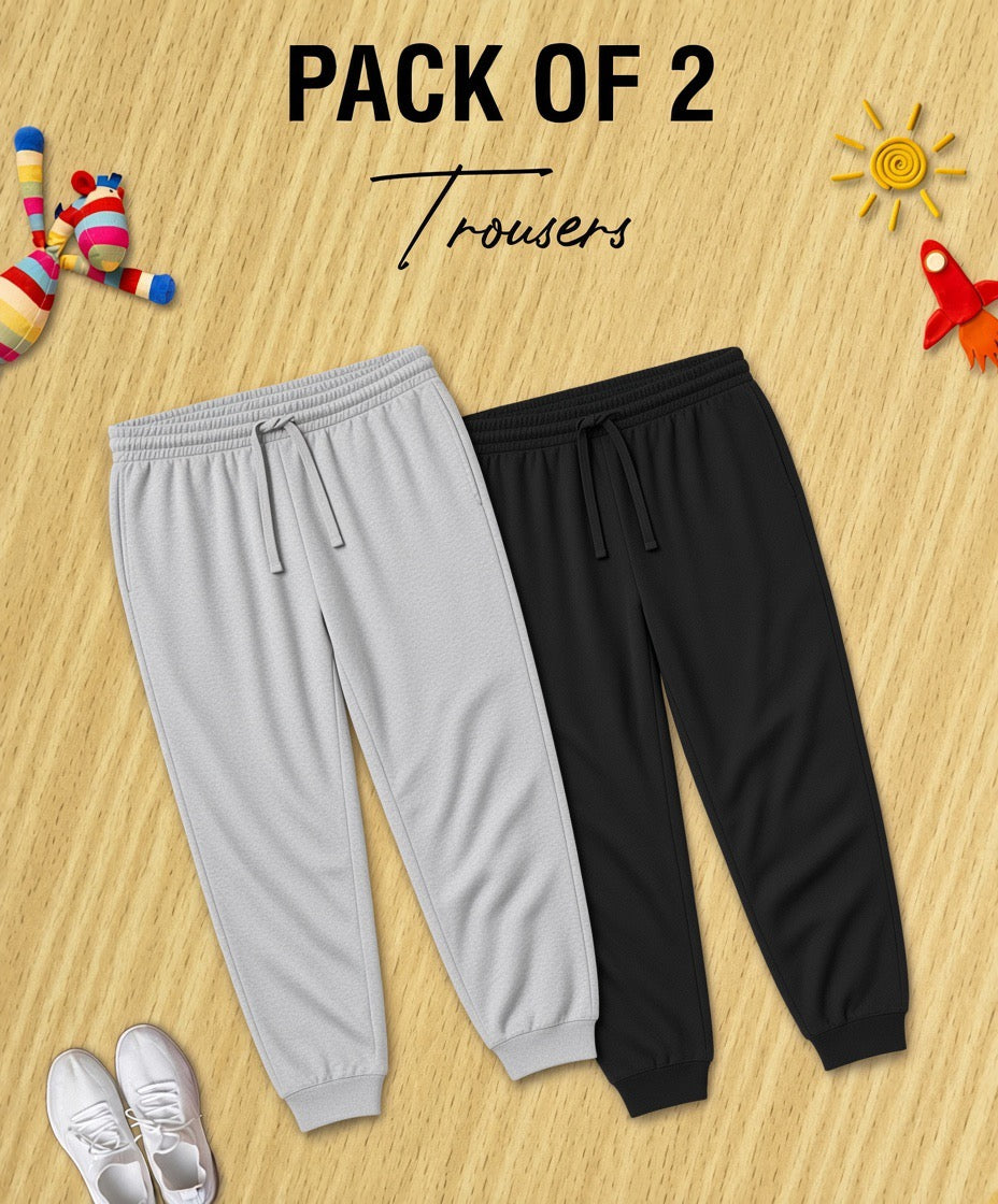 Pack of 2 Basic Trouser for Kids (Summer)