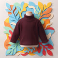 Maroon Basic High Neck for Kids