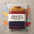 Pack Of 5 Random Color High Neck For Kids
