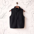 Junior Black Sleeveless Jacket (J-KSJ-01)