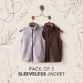 Pack of 2 Junior Sleeveless Jacket