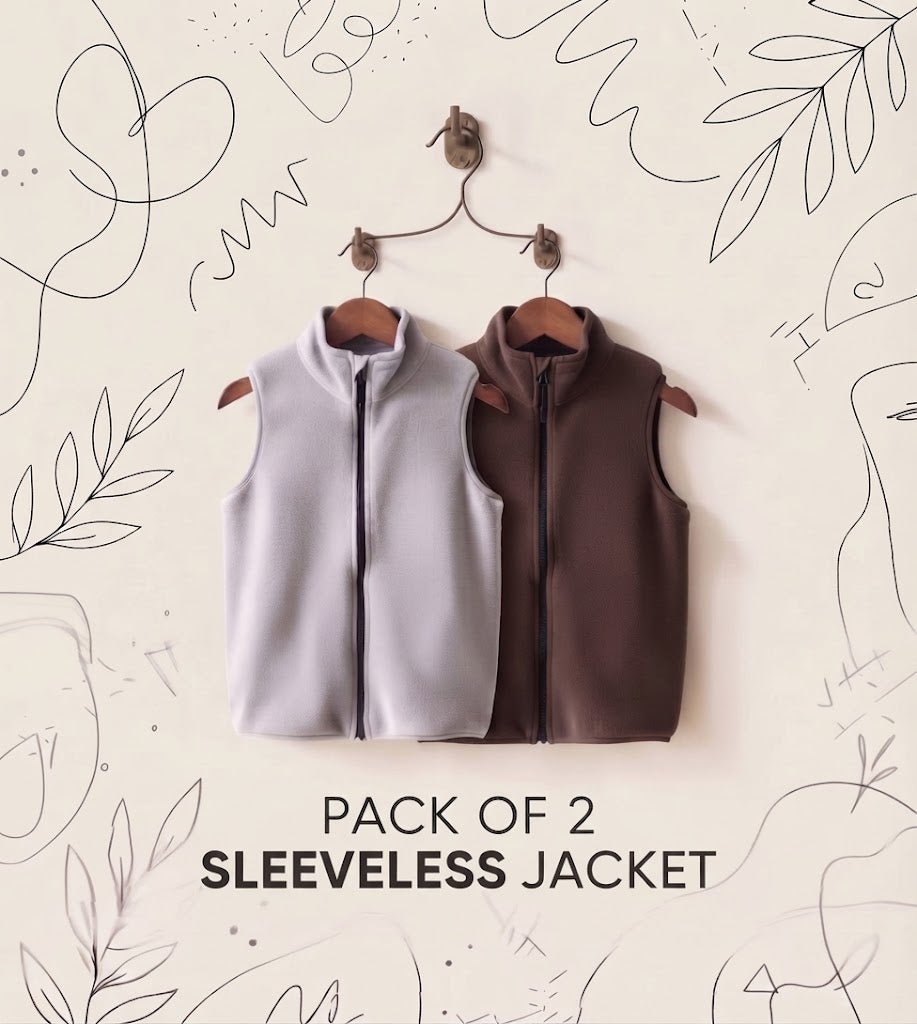 Pack of 2 Junior Sleeveless Jacket