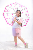 Heart Pattern T-Shirt & Short Set For Girl