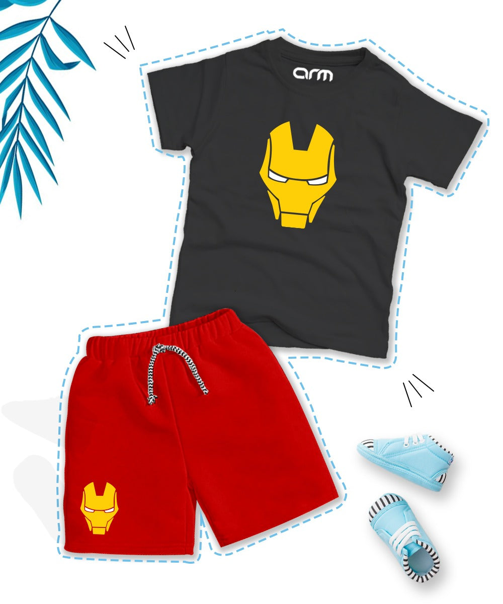 Ironman Graphic Printed T-Shirt & Short Set