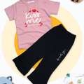 Kiss Me Baby Tee & Trouser for Kids