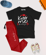Kiss Me Baby Tee & Trouser for Kids