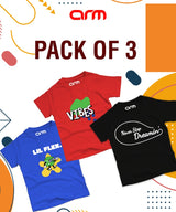Pack of 3 T-Shirt For Kids - LFX-VIB-DREM
