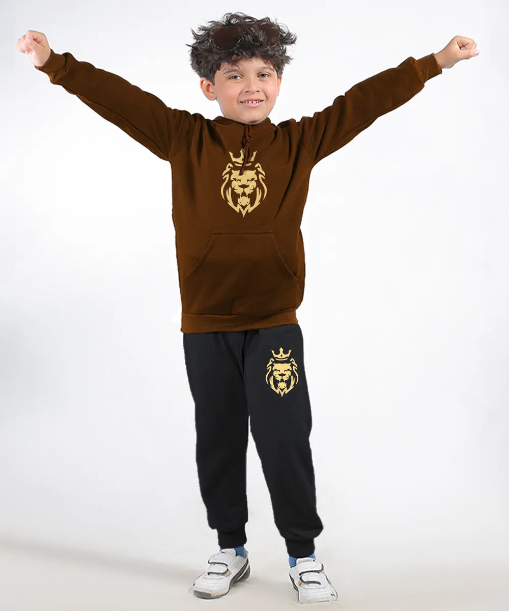 Lion Kids Hoodie Set
