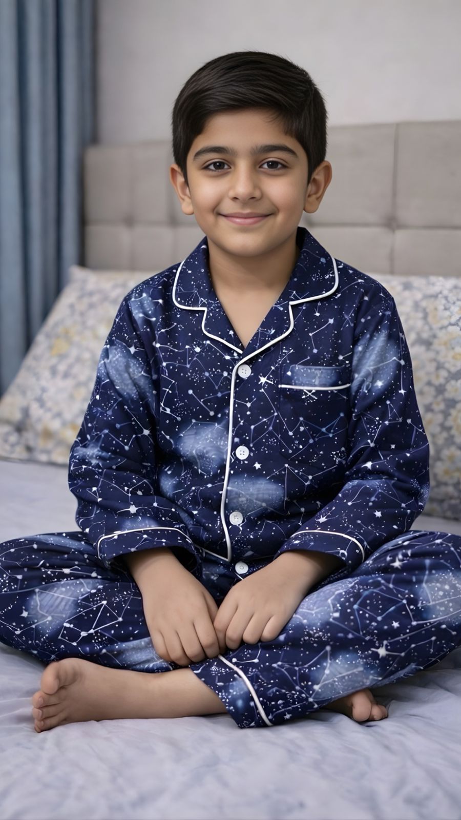 Midnight Galaxy Night Suit for Kids