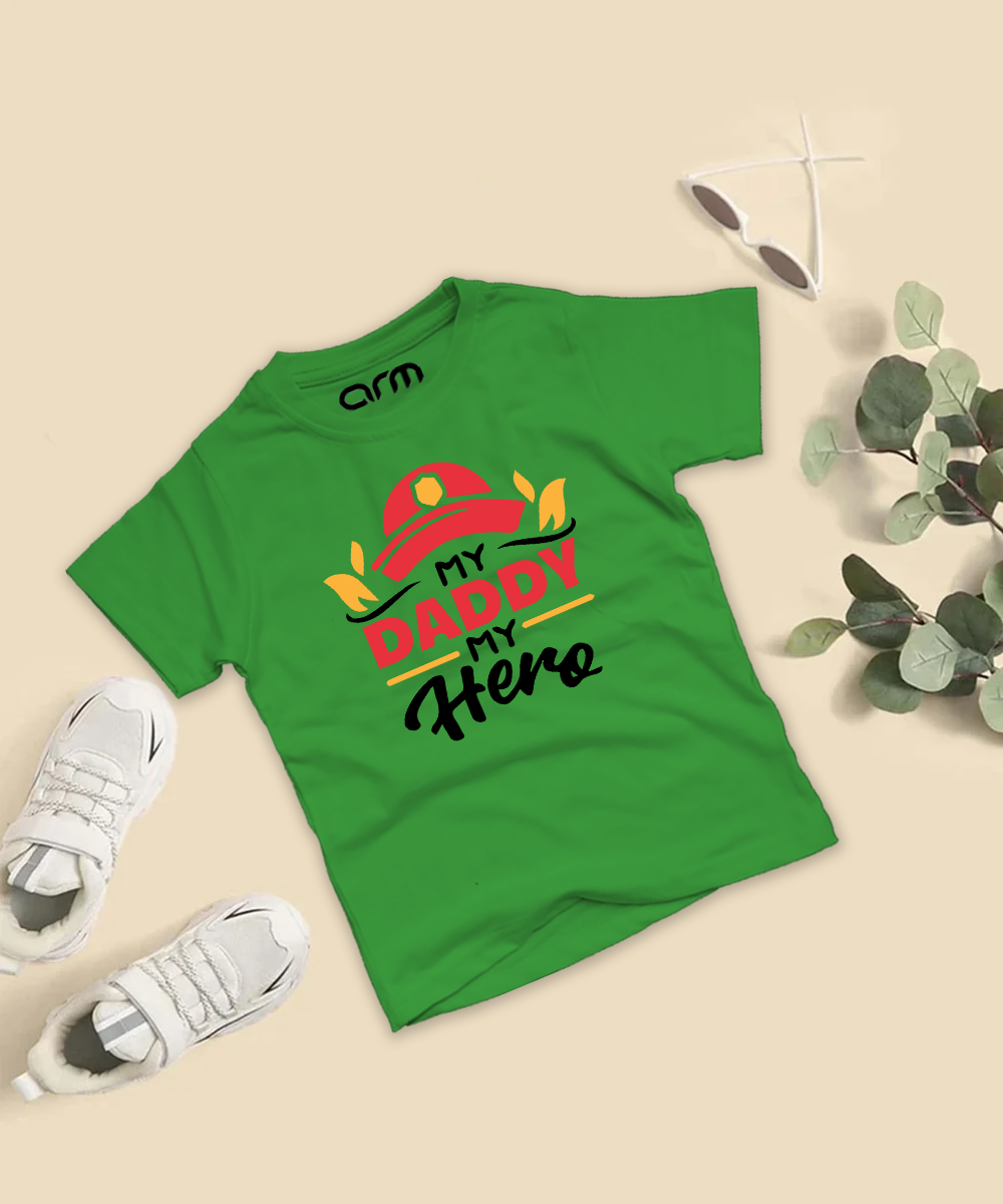My Daddy My Hero T-Shirt For Kids