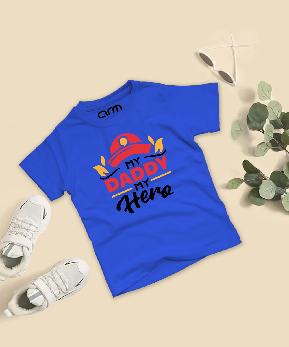 My Daddy My Hero T-Shirt For Kids