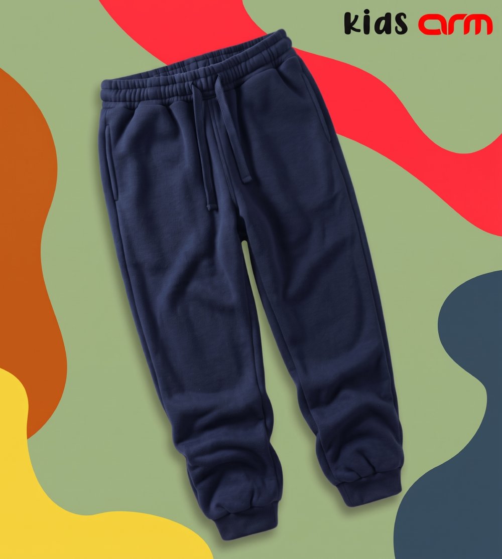Basic Navy Blue Winter Trouser for Kids