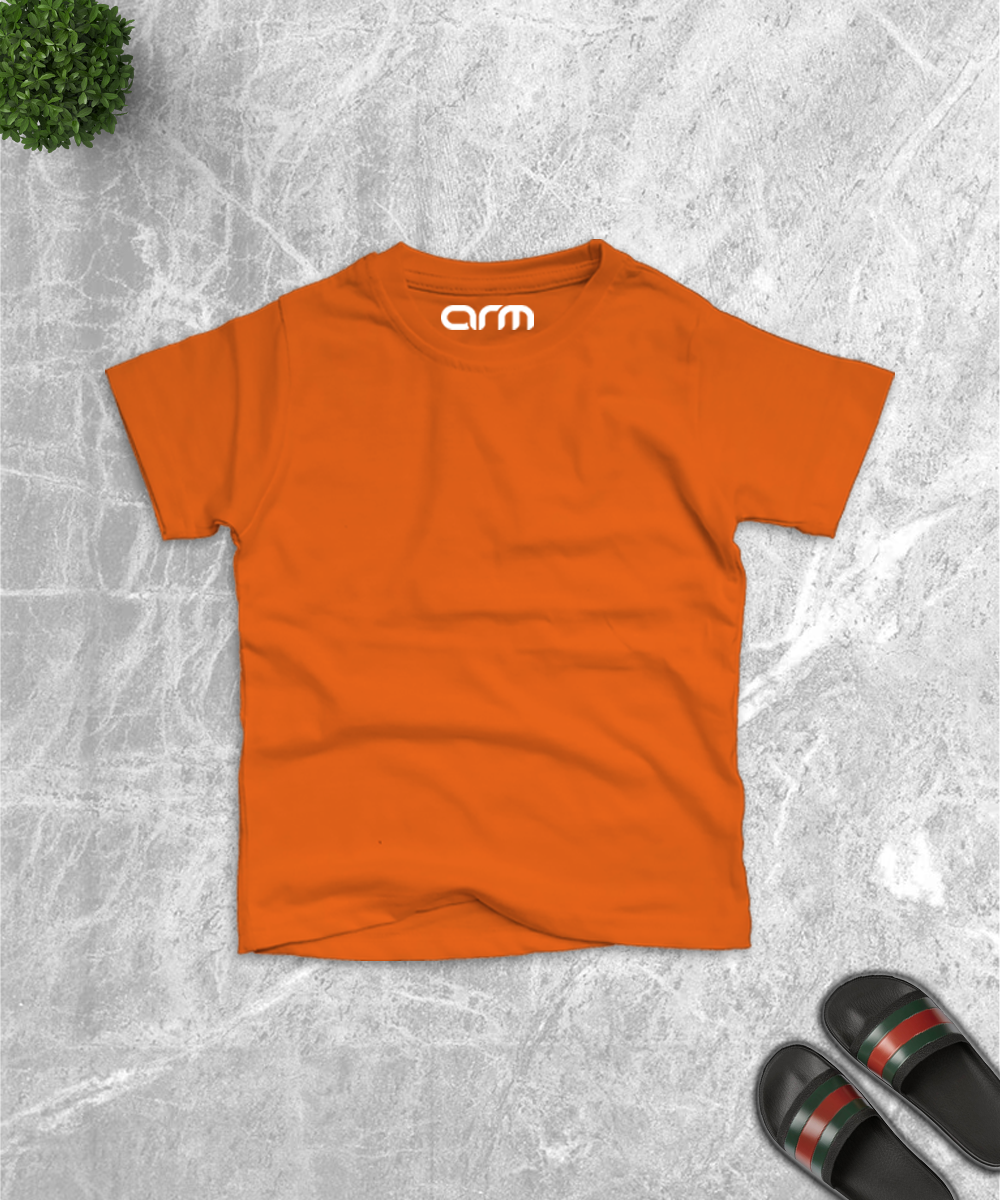 Basic Orange T-Shirt For Kids