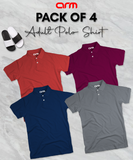 Pack of 4 Unisex Polo Shirt