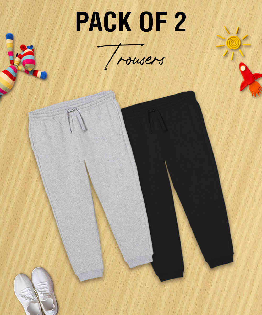Pack of 2 Basic Trouser for Kids