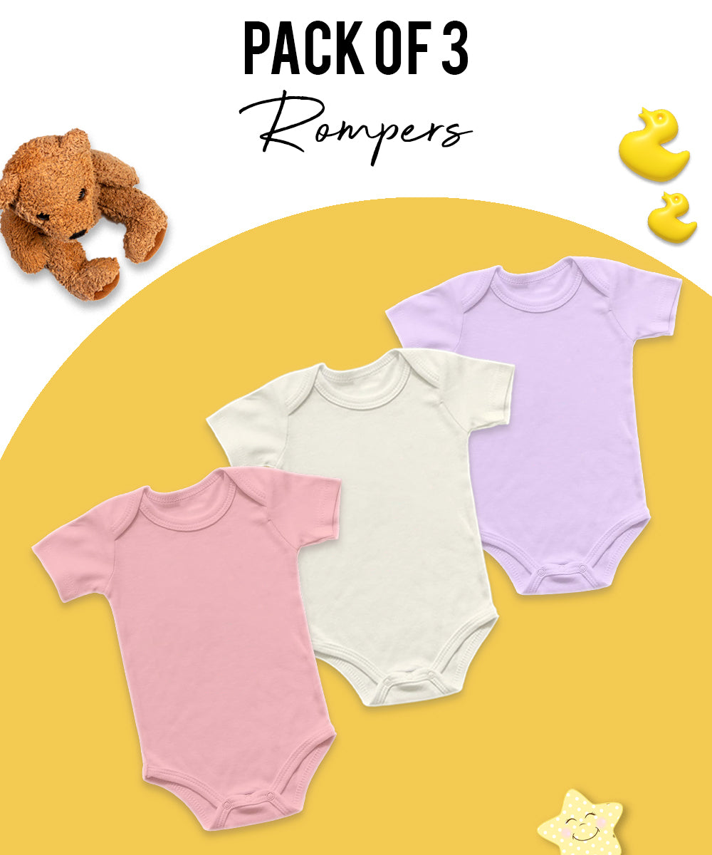 Pack Of 3 Romper