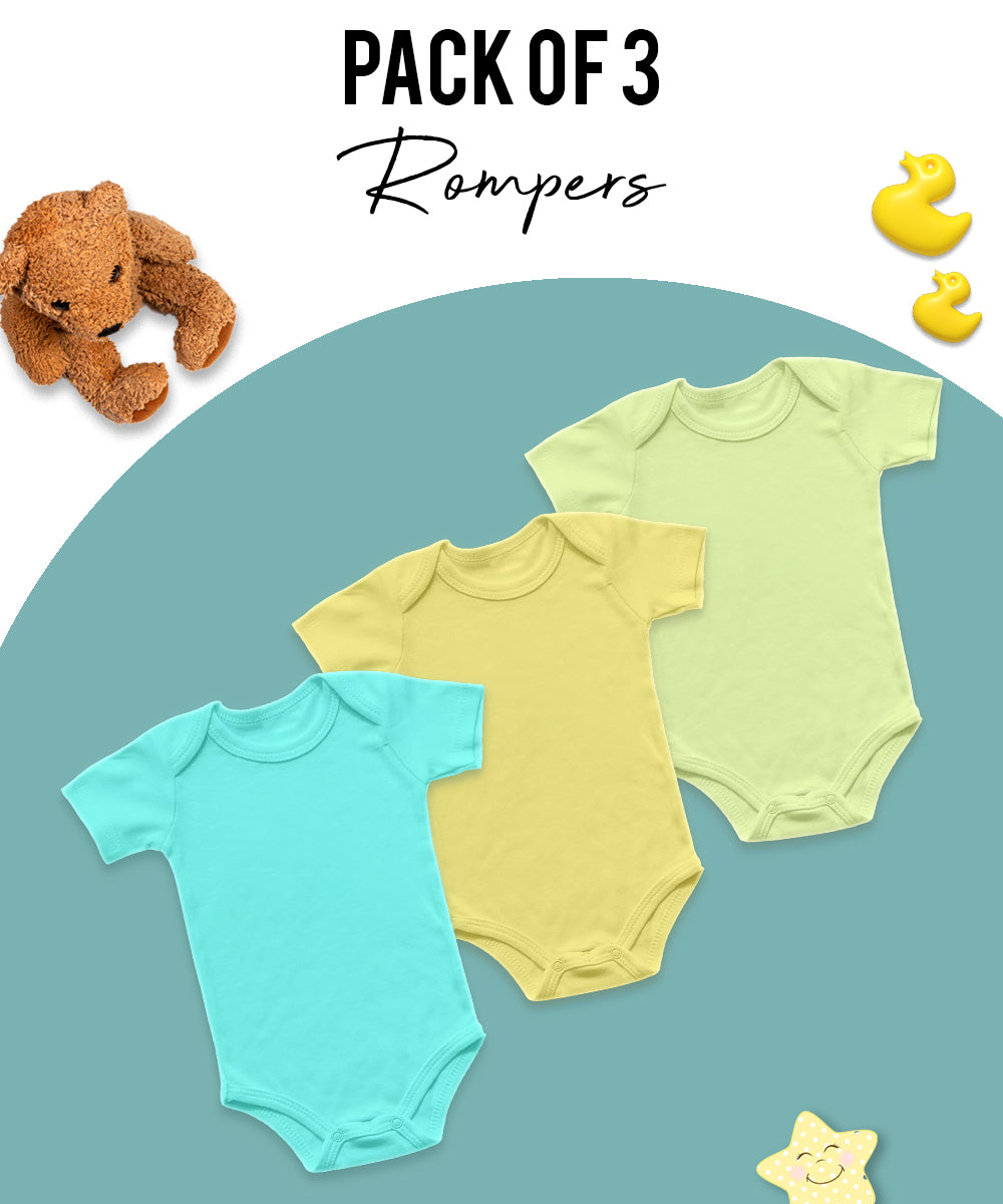 Pack Of 3 Romper