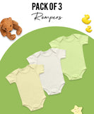 Pack Of 3 Romper