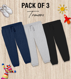 Pack of 3 Basic Trouser for Kids