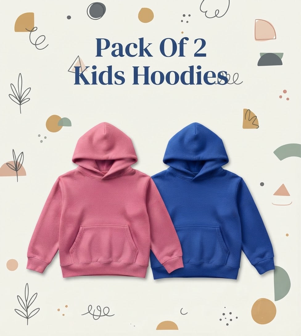 Pack of 2 Basic Hoodies for Kids
