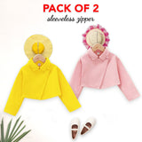 Pack of 2 Cross Button Jacket for Kids