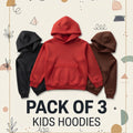 Pack of 3 Basic Hoodies for Kids