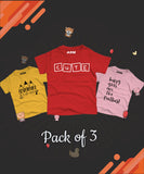 Pack of 3 T-Shirt For Kids - ADVS-CUTE-PRETTY