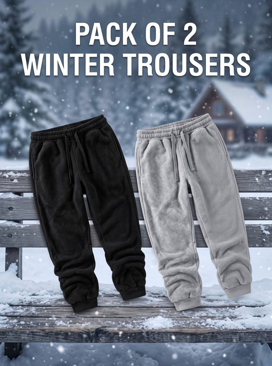 Pack of 2 Basic Trouser for Kids (Winter)