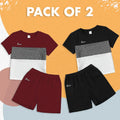 Pack of 2 Panel T-Shirt & Short Set For Kid