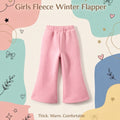 Basic Pink Winter Flapper Trouser for Girls