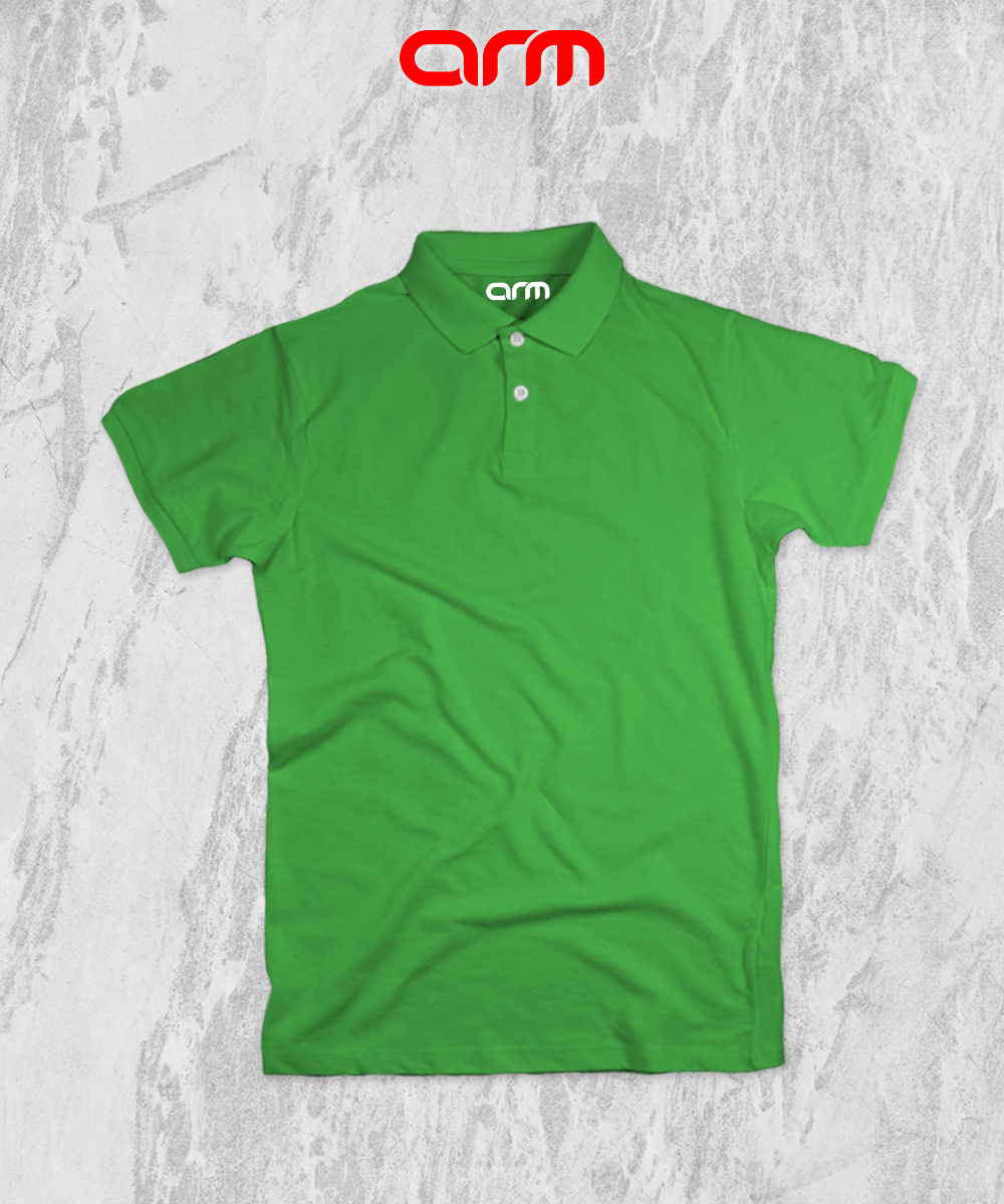 Paroot Green Unisex Polo Shirt