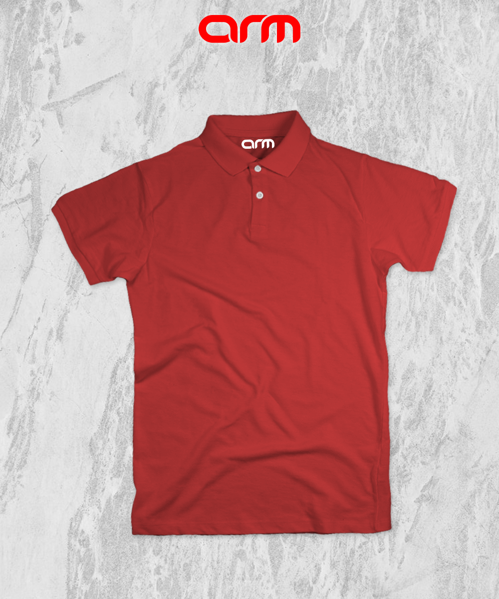 Red Unisex Polo Shirt