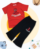 Red Spiderman Tee & Trouser for Kids
