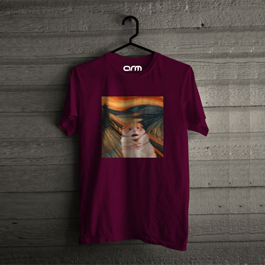 Scared Cat T-Shirt (Scared Cat-01HS)